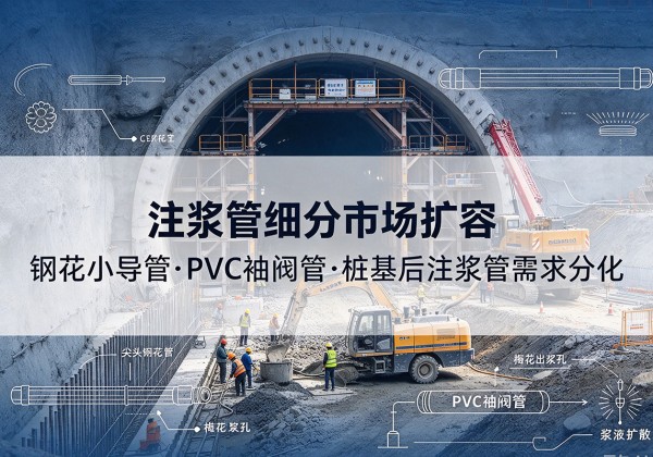 绵阳注浆管细分市场扩容，隧道钢花小导管、PVC 袖阀管、桩基后注浆管需求分化